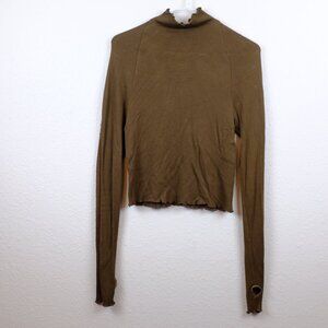 Womens free people movement long sleeve mockneck medium large